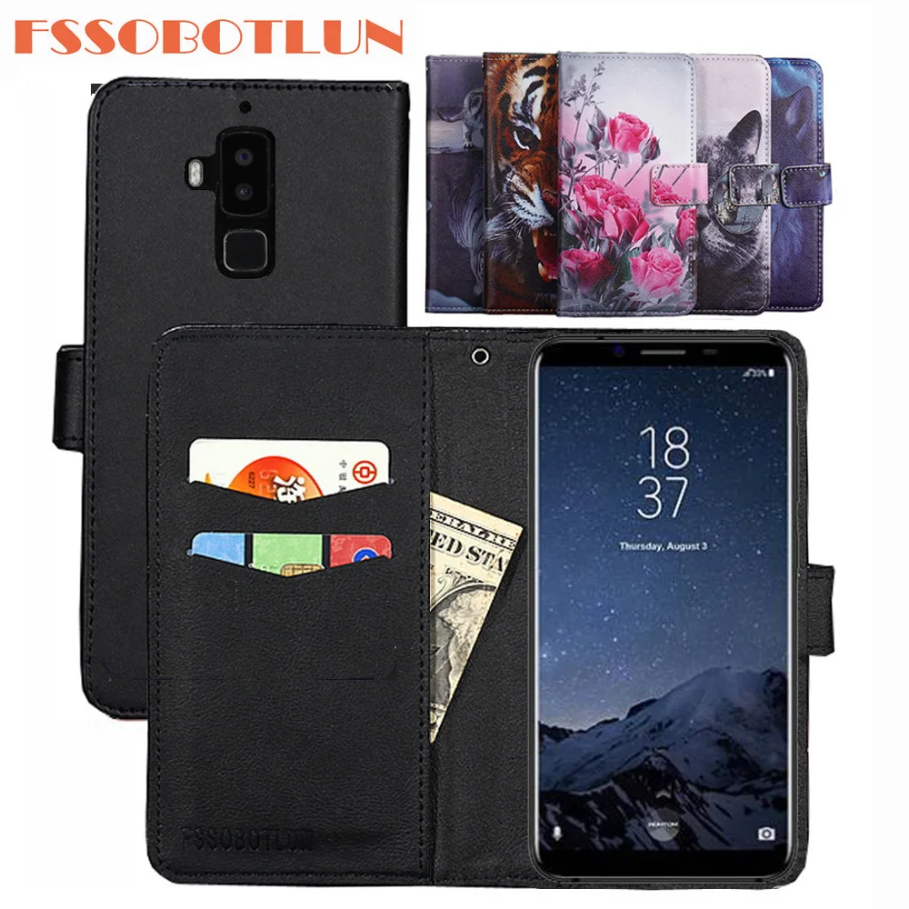 

FSSOBOTLUN 9 Colors For Homtom S8 Case PU Leather Retro Flip Cover Shell Magnetic Fashion Wallet Cases Kickstand Strap