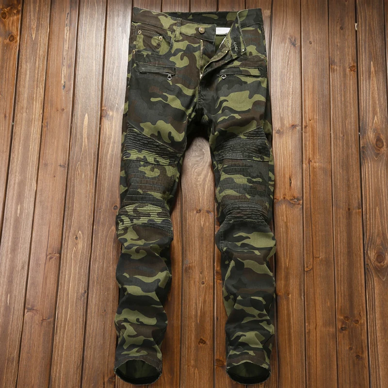 camo moto jeans mens