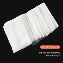 100 шт безворсовые салфетки для ногтей, салфетки для маникюра, хлопковый инструмент для снятия гель-лака с ногтей, салфетки для очищения, бумажные инструменты для маникюра и педикюра
