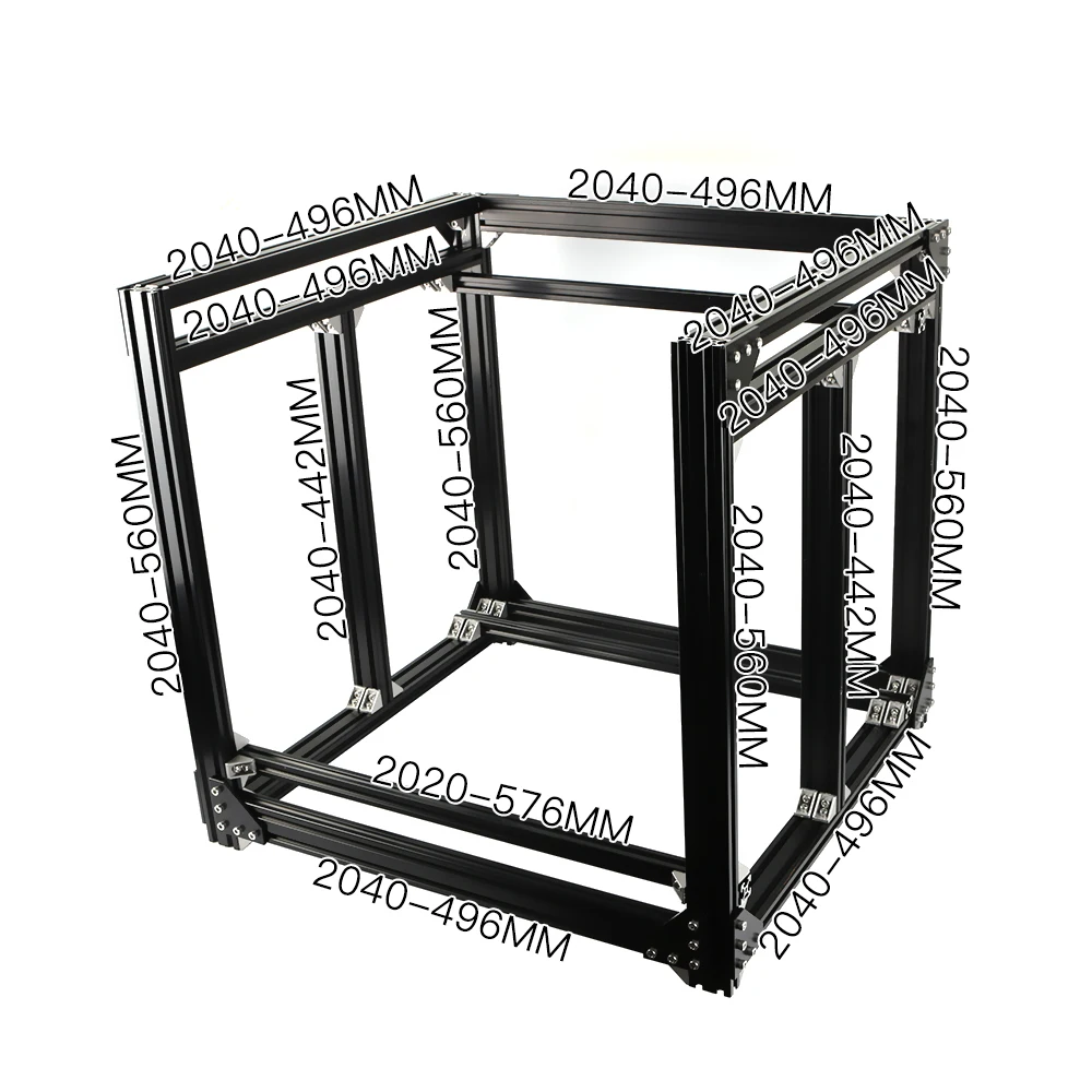 BLV mgn Cube 3d принтер алюминиевая Экструзионная рама полный комплект гайки винтовой кронштейн угловой для DIY CR10 3d принтер Z высота 365 мм