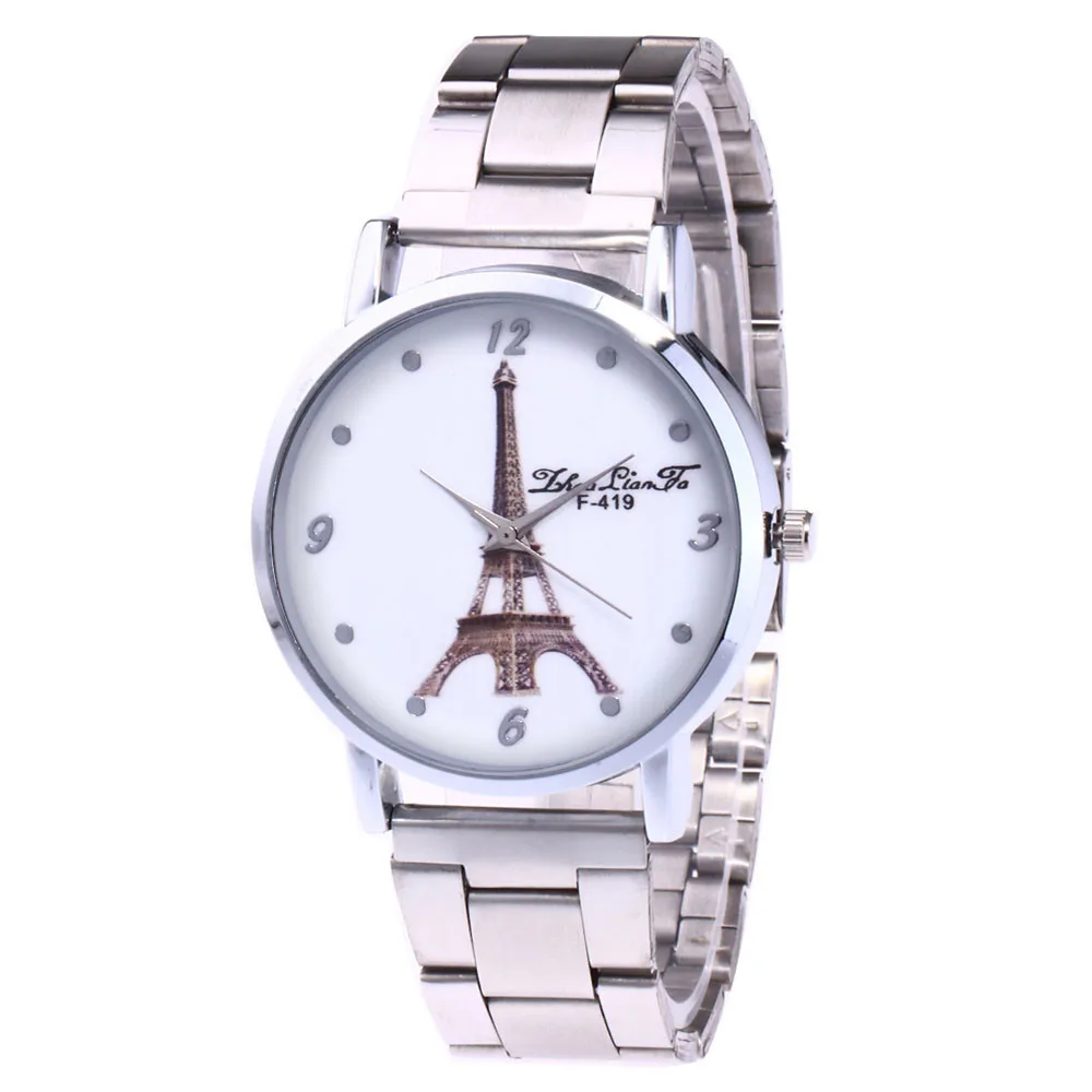 

luxury brand watch Women watches Paris Eiffel Tower Women Leather Quartz Watch woman WristWatch ladies clock relogio feminino