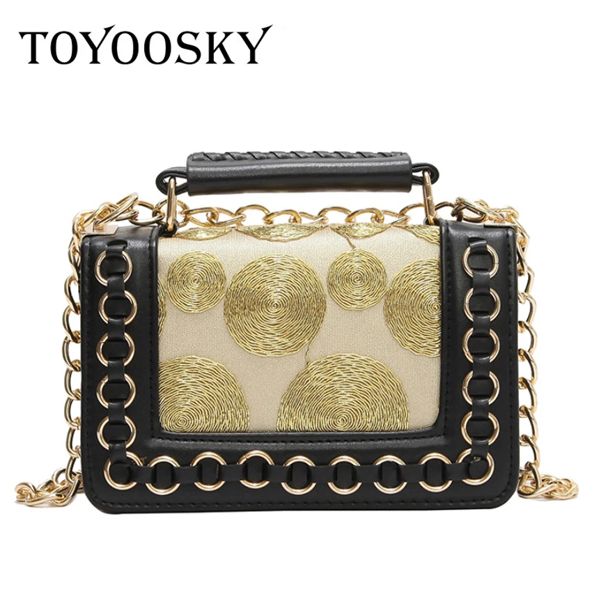 

TOYOOSKY Luxury Handbags Women Bags Designer Small Square Flap Bag Fashion Geometric Women PU Leather Messenger Bags