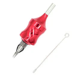 1 PCS Hot Sale 29MM Red Tattoo Grip Aluminium Alloy Tattoo Cartridge Grip Tube Tattoo Machine Pen Handle Grip
