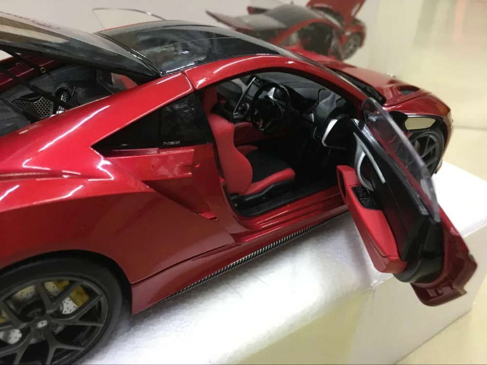 KengFai Honda NSX красная версия масштаба 1:18 литой автомобиль 4 открытые двери|locomotive