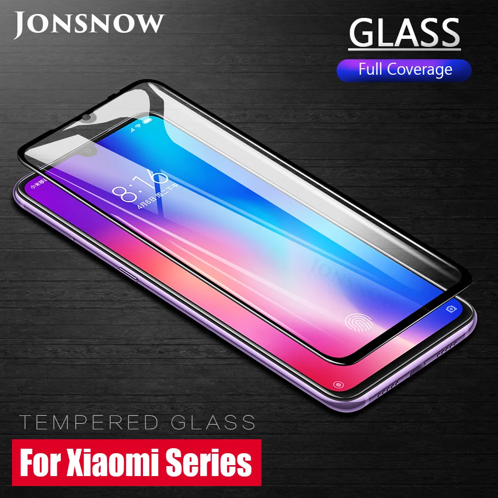 KXM1446_3_Full Screen Coverage Tempered Glass for Xiaomi Mi 9 Mi Note 7 Note 6 Pro