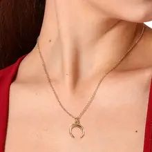 Fashion Moon Clavicular Chain for Women Simple Ethnic Style Pendant Necklace trend Temperament Necklace Accessories Fashion Moon Clavicular Chain for Women Simple Ethnic Style Pendant Necklace trend Temperament Necklace Accessories