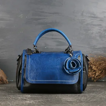 

Luxury Handbag Women Bags Designer Genuine Leather Women Shoulder Messenger Crossbody Bags Ladies Fashion Flowers Totes Bolsas