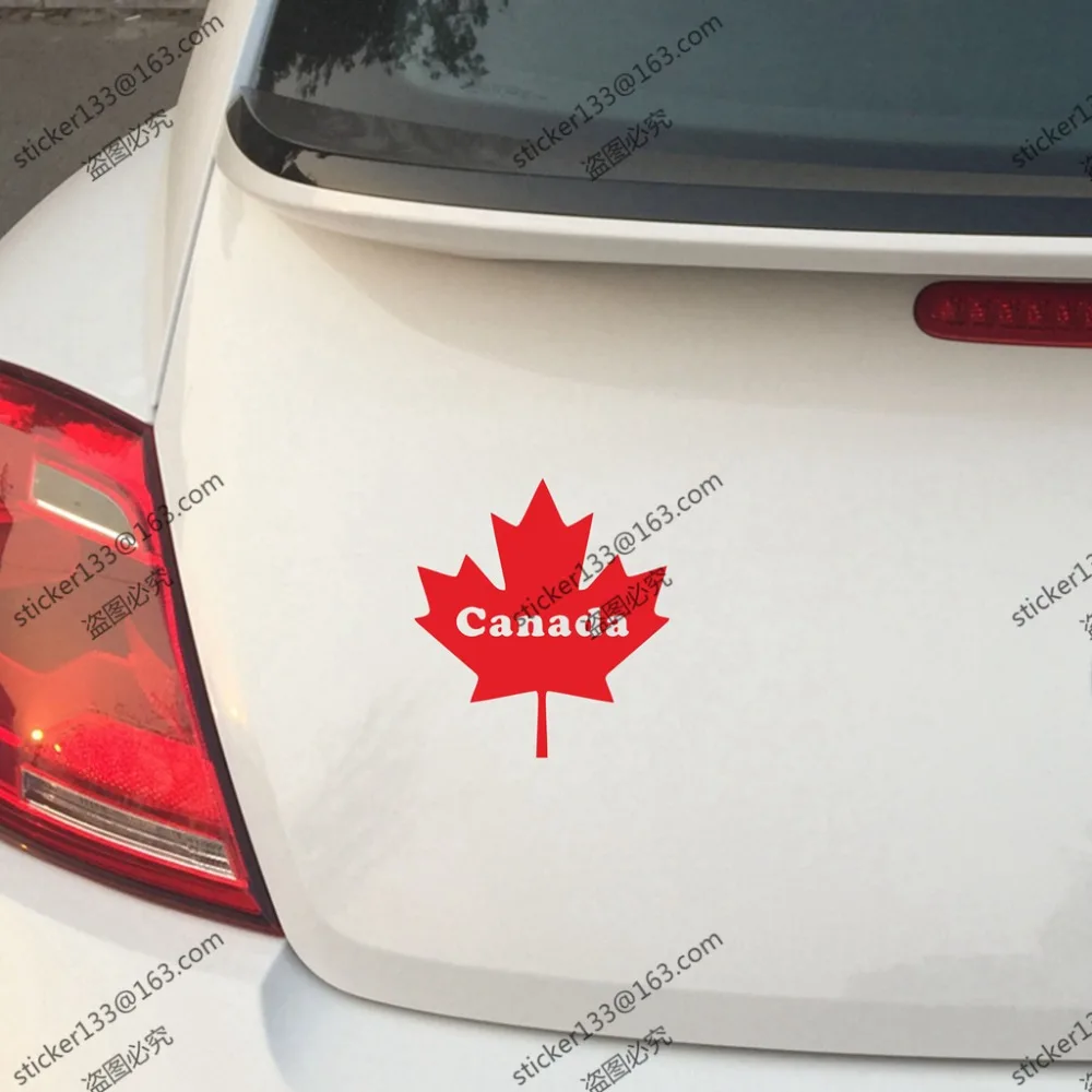 Canada Red Maple Leaf Canadian Car Decal Sticker pick size color die