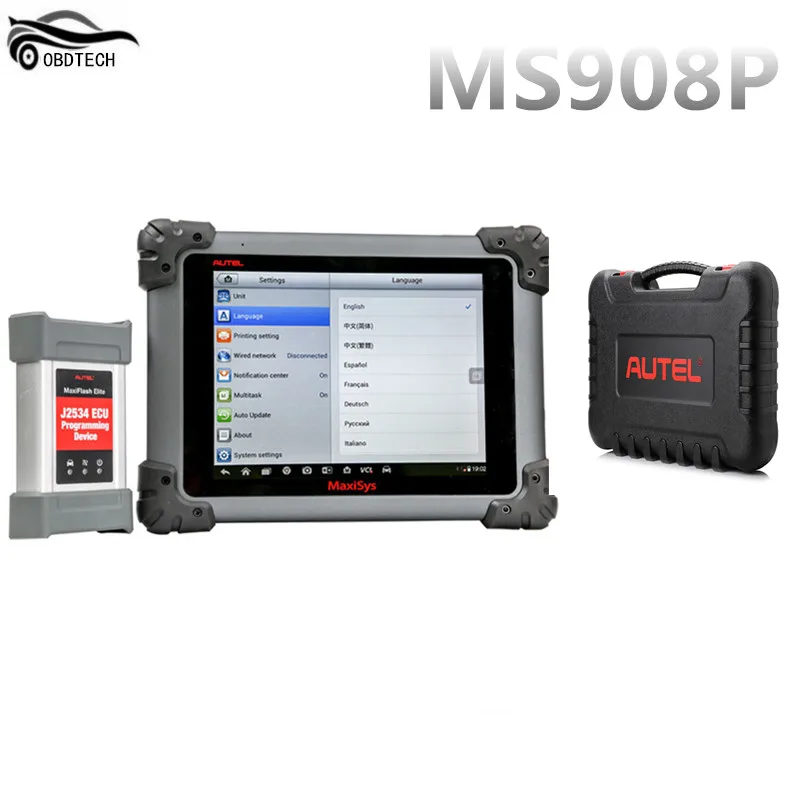 autel MaxiSys Pro MS908P Wi-Fi OBD полные Системы autel MS908 P с MaxiFlash Elite J2534 ЭБУ предпрограммировать