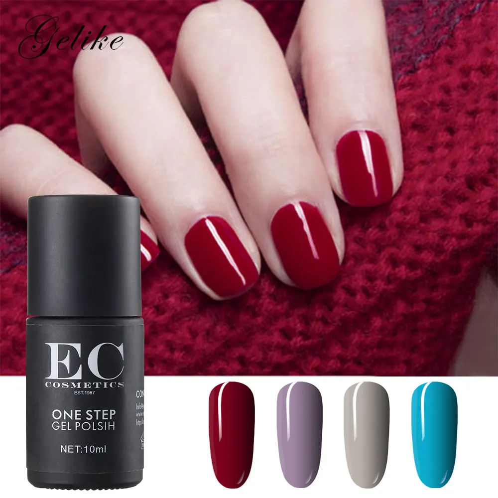 

Gelike 15 colors 10ml Gel Nail One Step Gel Nail Polish Uv Gel Nail Polish Simple to Soak Off for Nail Art