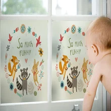 Наклейки на окна для детской комнаты, матовая стеклянная пленка, раздвижная дверь, Балконная прозрачная непрозрачная декоративная пленка для ванной комнаты-28