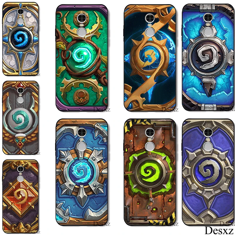 ТПУ силиконовый чехол для Xiaomi Redmi Note 4 4X 5 6 5A Prime Hearthstone card back classic Cover|Чехлы-накладки|