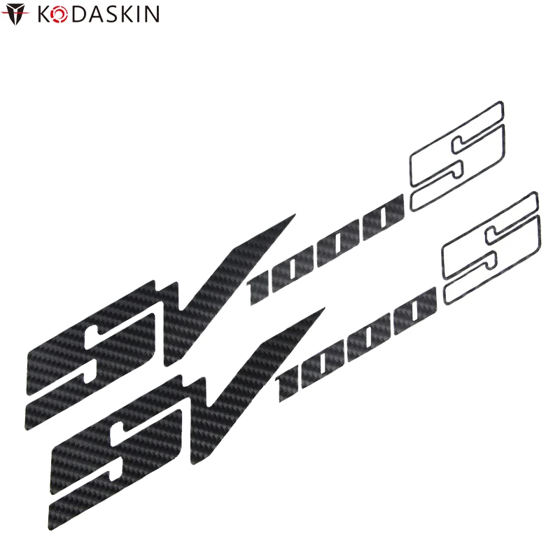 KODASKIN Motorcycle 2D Black Emblem Stickers Decals Set for Suzuki SV400S 