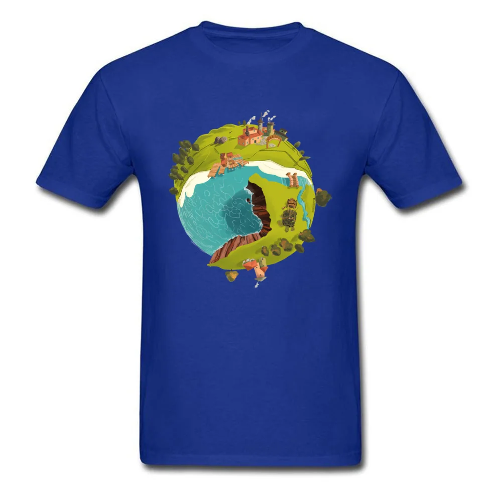All Cotton Men's Short Sleeve Pocket Planet Top T-shirts Normal T Shirt Cheap Printed On O Neck T-shirts Wholesale Pocket Planet blue