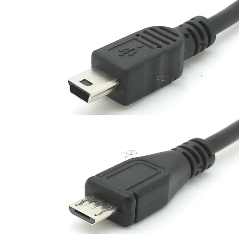 10 قطعة المصغّر USB نوع B ذكر إلى البسيطة USB نوع B الذكور المضيف وتغ كابل محول الحبل