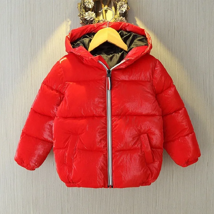 Girls Winter Down Jacket Boys Outwear Coats Parkas Childrens Warm Jacket Girl Winter Jacket Hooded Coat for Russian Winter - Цвет: Красный