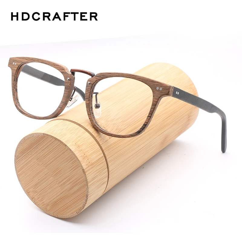 Оправа для очков HDCRAFTER по рецепту оптическая оправа с деревянным зерном при
