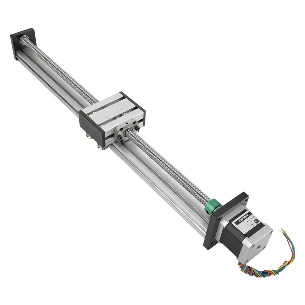 

1204 Ball Screw Linear Slide Stroke Long Stage Actuator with Stepper Motor 400mm/100mm Stroke