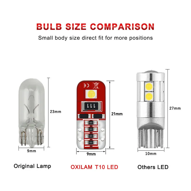 10 шт. T10 светодиодный светильник W5W 168 194 светодиодный светильник на танкетке для салона автомобиля Освещение номерного знака для Toyota Camry Yaris Mitsubishi Mazda Lexus