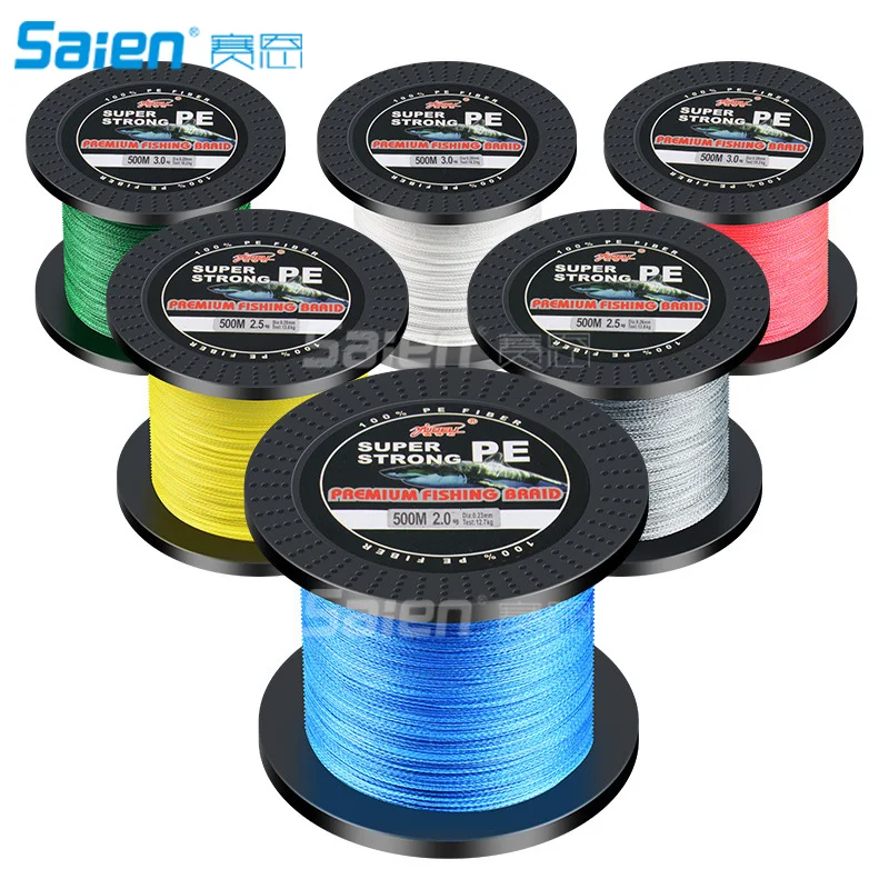 Braided Fishing Line-4 Strands Super Strong PE Wire 500M/546Yards Multifilament String Ultra Power | Спорт и развлечения