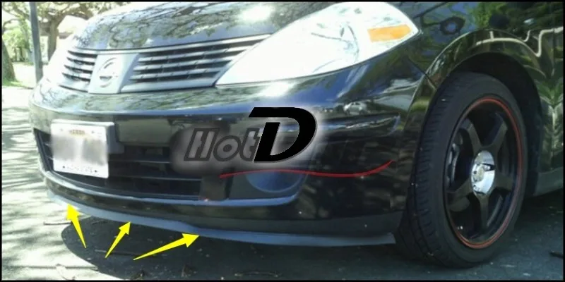 Bumper Lip Deflector Lips For Nissan Sentra Sylphy Pulsar Sedan Front Spoiler Skirt For TopGear Fans Tuning View  Body Kit Wing 2.2