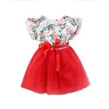 Брендовое детское платье Вечерние Кружева Тюль для девочек в цветочек платья Сарафан для девочек свадебное платье Размеры От 1 до 4 лет