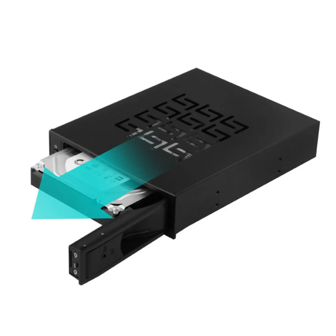 

New Serial ATA HDD Rom 3.5" SATA SSD/HDD CD-ROM Space Mobile Rack with Trayless Internal Hard Drive Disk Enclosure