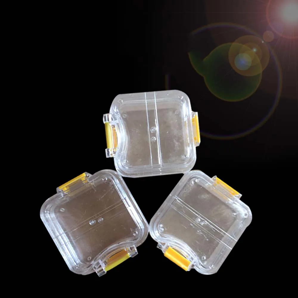 

30pcs Membrane Plastic denture Tooth Box Transparent Tooth box 2 Inch Plastic denture teeth Box to storage crown and bridges