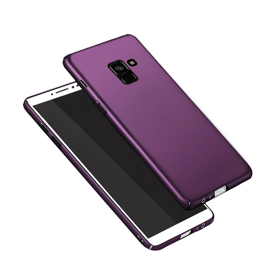 Жесткий матовый чехол для телефона Samsung Galaxy A8 2018 защитный задняя крышка A530f 360