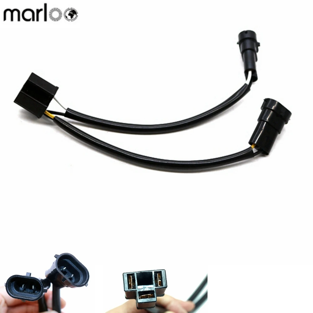 

Marloo Motorcycle Accessories Dual Beam Headlight Splitter Harness Adapter H4 Splitter Harness H4 to H9 / H11