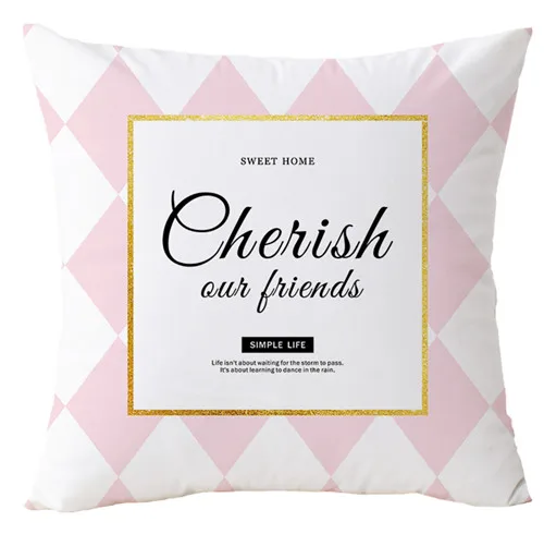 Розовый фламинго геометрический Чехлы Home Decor бархатное покрытие для подушки для дивана 45*45 см Декоративные подушки "Ананас" Чехол - Цвет: K 45x45cm