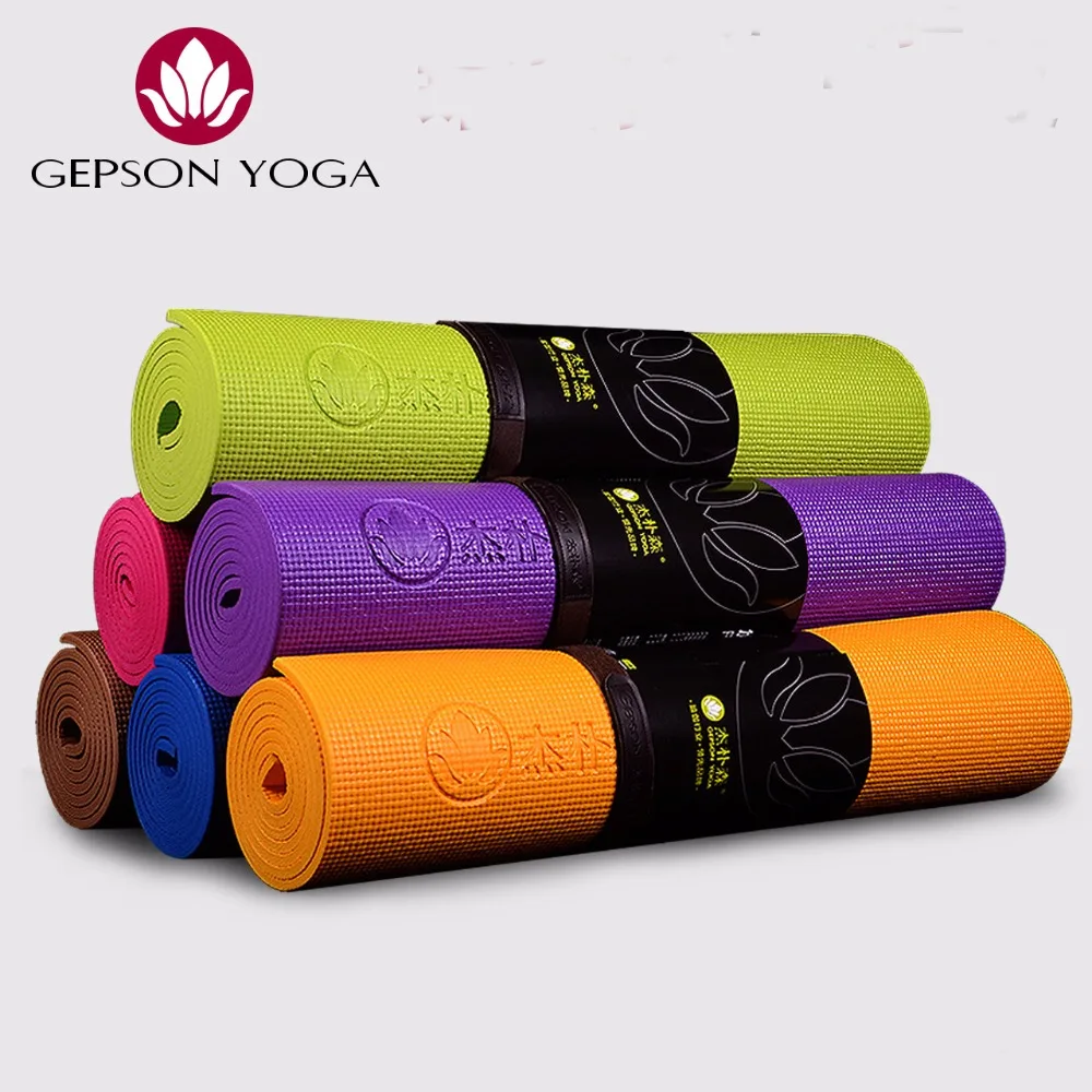 PVC Non slip Yoga Mats For Fitness Brand Pilates Pads Sport Mats
