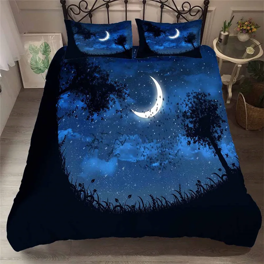 

Bedding Set 3D Printed Duvet Cover Bed Set Sea Fantasy fairy forest Home Textiles for Adults Bedclothes with Pillowcase #MJSL03