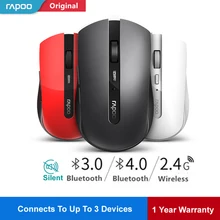 Rapoo 7200 м Multi-mode Silent Беспроводной Мышь переключаться между Bluetooth и 2,4 г подключения n3 устройств 1600 точек/дюйм мыши телефон компьютер Мышь