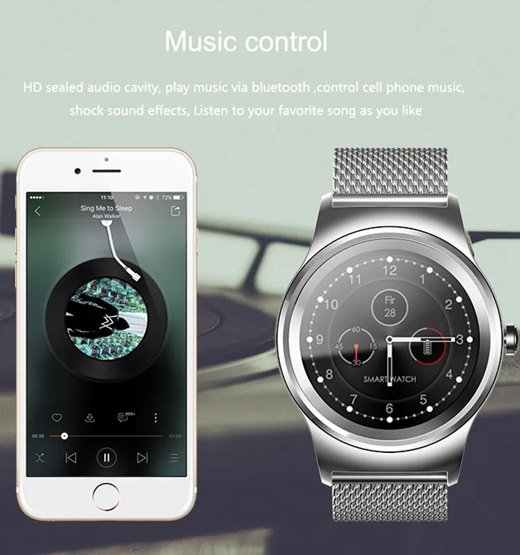 Смарт-часы с Bluetooth, спортивные часы, шагомер, информация для сна, высококлассный бизнес-браслет, Android iOS, стальные полосы, умные часы