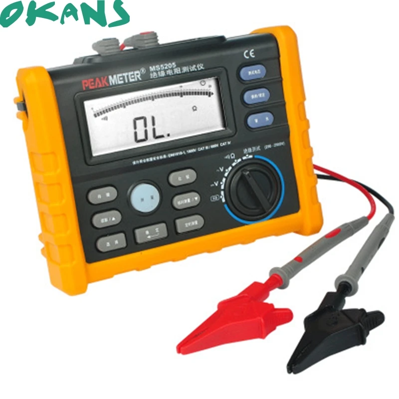 

Digital Insulation Resistance Tester Megger Meter 0.01~100G Ohm with Multimeter
