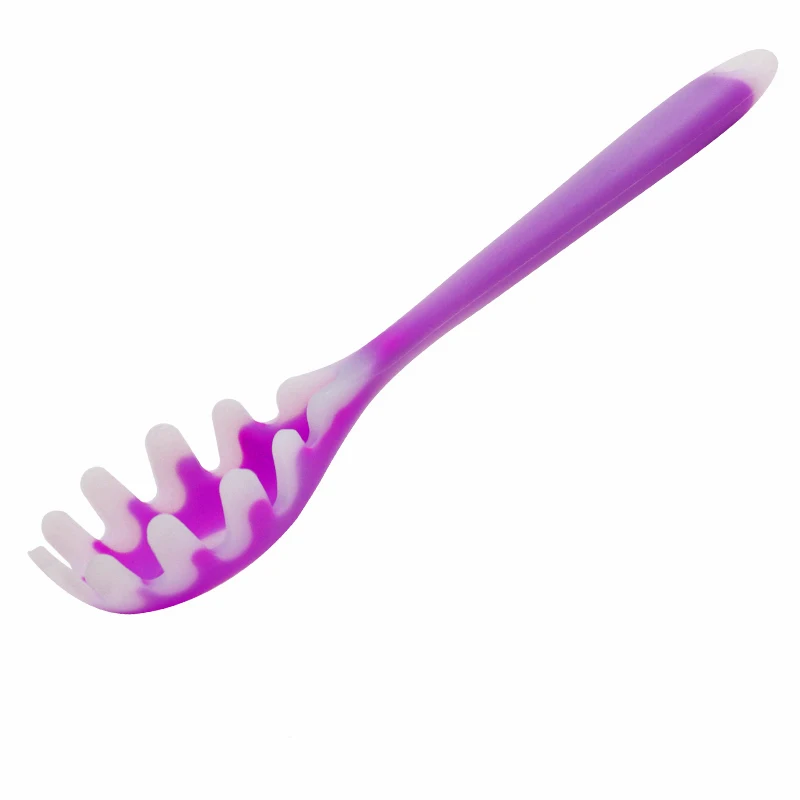 MOSEKO силиконовая лапша вермичелли лопатка для Макарон инструмент для приготовления пасты дуршлаг для лапши спагетти ложка - Цвет: Purple