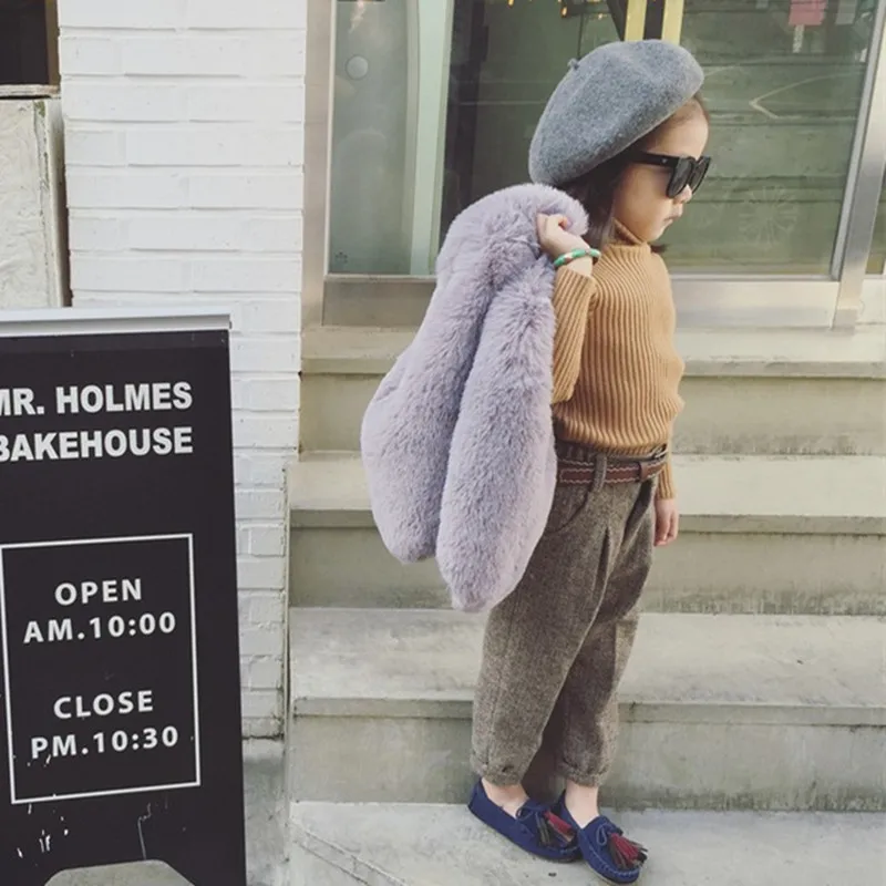 

JKP 2018 Boys children's vests plush fur vests girls fall and winter wear female baby Imitation fur coat vest tide coats FPC-172