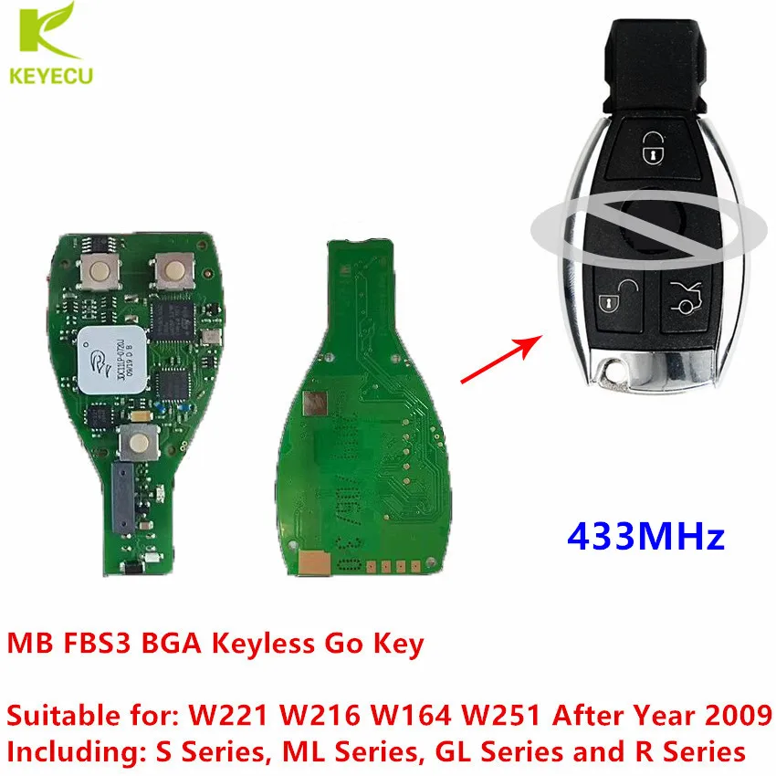 

KEYECU Pre-Order MB FBS3 BGA KeylessGo Remote Control Board For Mercedes Benz W221 W216 W164 W251 for Xhorse VVDI MB BGA tool