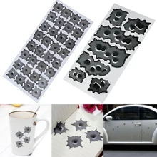32 Bullet Hole Orifice Sticker Graphic Decal Shothole Car Auto Helmet Windows 8P8U