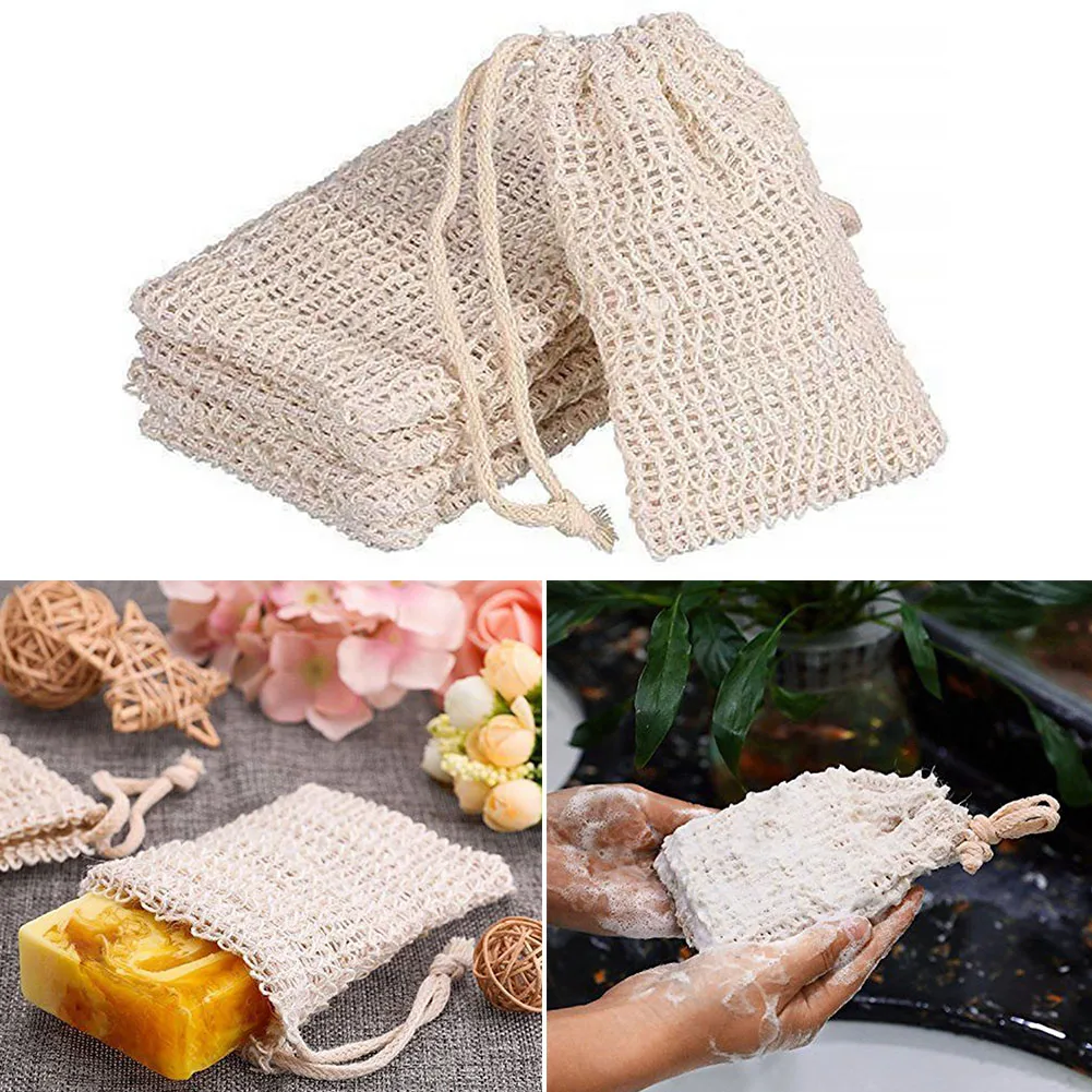 

5Pcs Hanging Soap Portable Natural Massage Cleansers Saver Soft Exfoliating Foaming