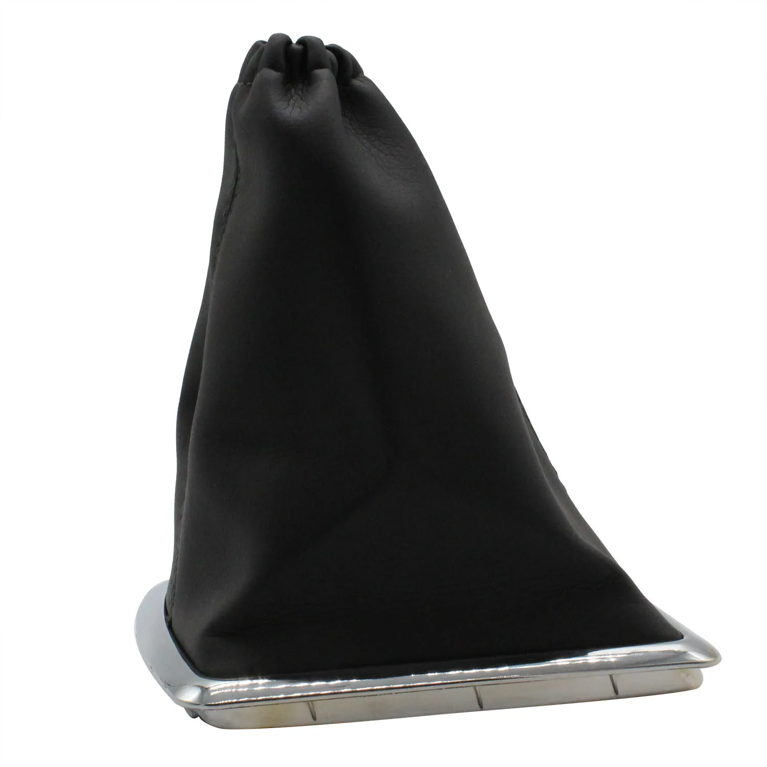 

For 2005-2012 Ford Focus - New Black Leather Gear Boot Gaiter Cover Shift Dust Cover Front Placement on Vehicle