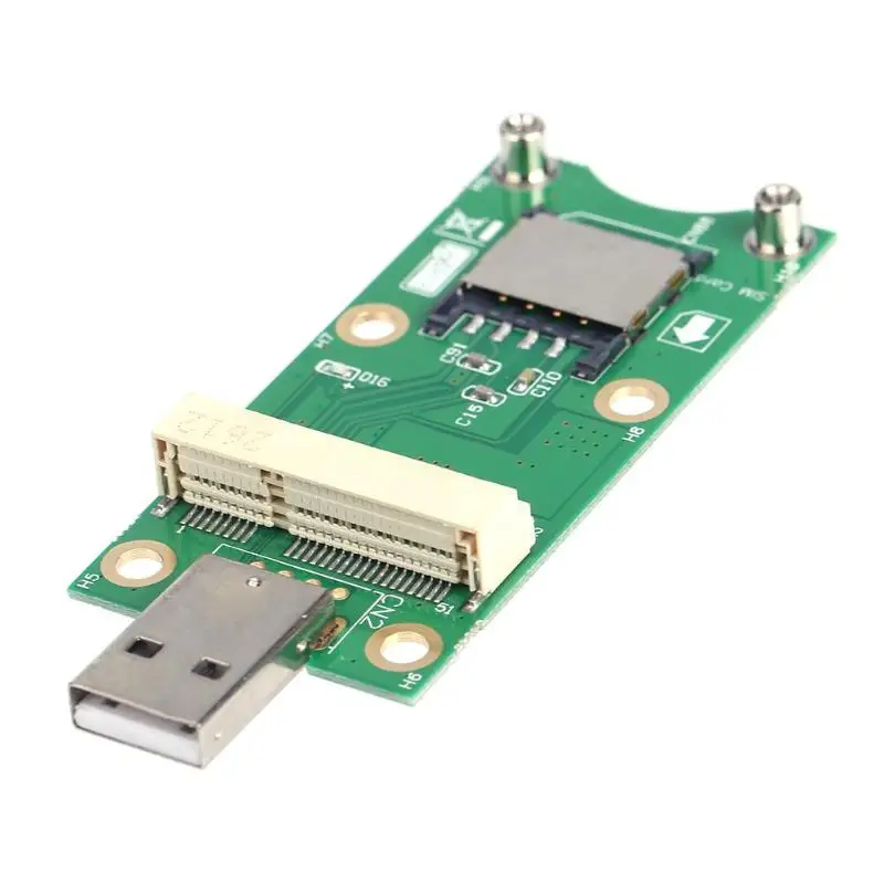 Mini PCI-E to USB Adapter with SIM 8 Pin Card Slot for WWAN/LTE Module