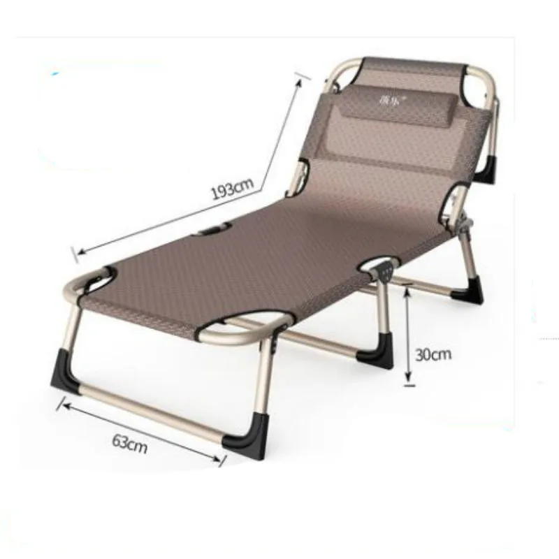 Простой современный модный стул для отдыха, дышащая складная кровать, лежащее кресло, балконное пляжное кресло, шезлонг, кресло для отдыха в полдень - Цвет: C