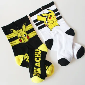

New Arrival Japanese Harajuku Cute Cartoon pokemon Socks Women and Men Long Socks Kawaii Pikachu Compression Socks
