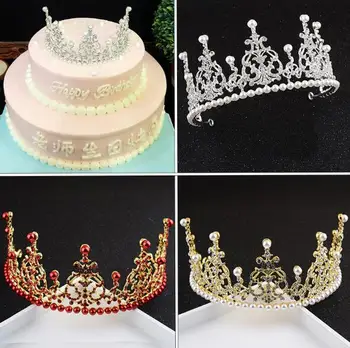 

3 colors Princess Tiaras and Crown Girl Flower Hair Jewelry Bridal Wedding Crowns Hair Accessories Kids Bridesmaid Headband