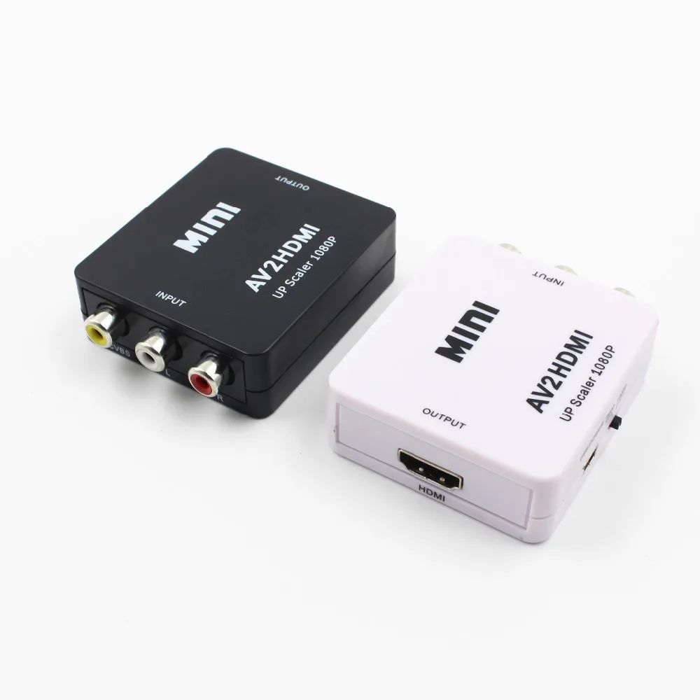 DOITOP Composito RCA AV HDMI CVBS a HDMI Adattatore Convertitore Supporto HD 720P 1080P AV a HDMI M