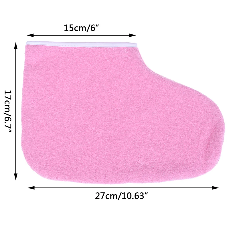 1 пара, профессиональный парафиновый воск, Защита ног, перчатки для ног, подогреватель воска, мини спа носок для педикюра, отшелушивающие носки