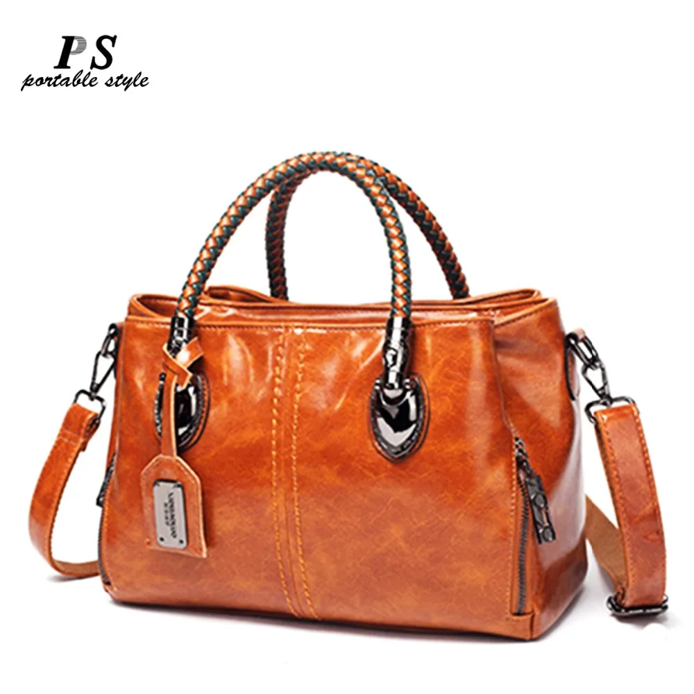 

2018 Luxury Brand 100% Genuine Leather Women's Messenger Bags Ladies Handbags High Quality Designer Shoulder Tote Bag For Female