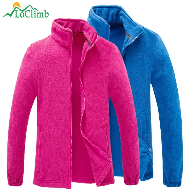 

LoClimb Outdoor Hiking Fleece Jacket Women Men Winter Warm Camping Tourism Coats Climbing Trekking Ski Sport Jackets AM132